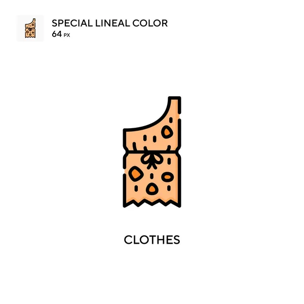 Ropa Icono Especial Color Lineal Plantilla Diseño Símbolo Ilustración Para — Vector de stock