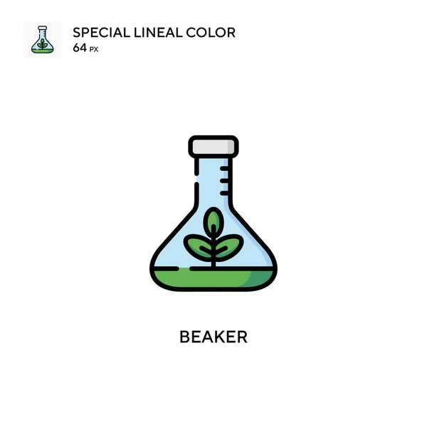 Becher Spezielles Lineares Farbsymbol Illustration Symbol Design Vorlage Für Web — Stockvektor