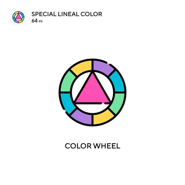 Kolor Koła Specjalna Ikona Koloru Linii Ilustracja Szablonu Projektu Symbolu — Wektor stockowy