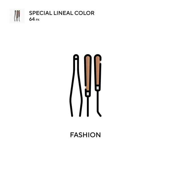 Icono Color Lineal Fashion Special Plantilla Diseño Símbolo Ilustración Para — Vector de stock
