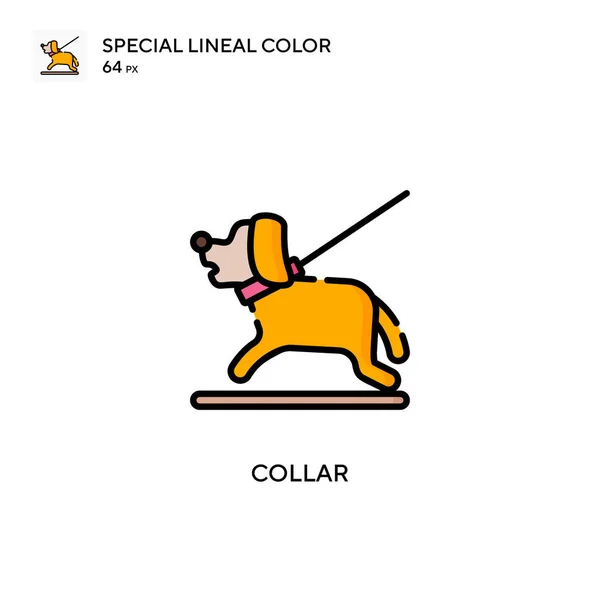 Collar Special Lineal Color Icon Illustration Symbol Design Template Web — Stock Vector