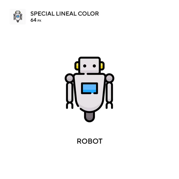 Robot Special Lineal Color Icon Illustration Symbol Design Template Web — Stock Vector