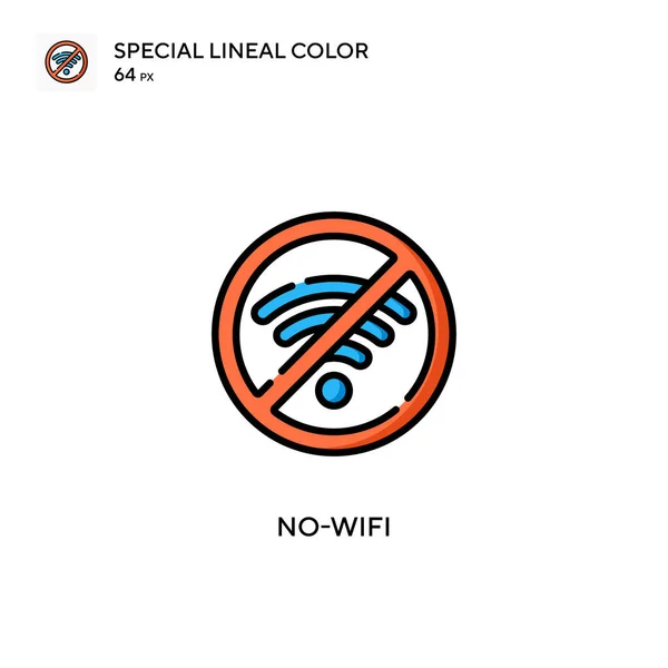 Wifi Ícone Cor Linear Especial Modelo Design Símbolo Ilustração Para — Vetor de Stock