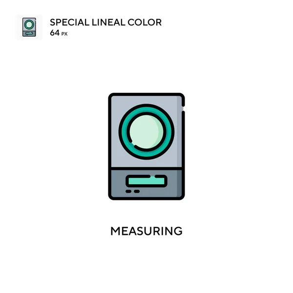 Pomiar Specjalnej Ikony Koloru Linii Ilustracja Szablonu Projektu Symbolu Dla — Wektor stockowy