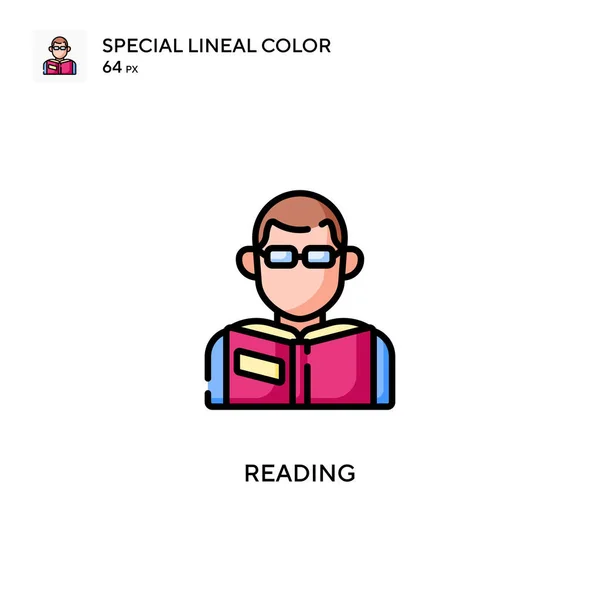 Lesen Spezielles Lineares Farbsymbol Illustration Symbol Design Vorlage Für Web — Stockvektor