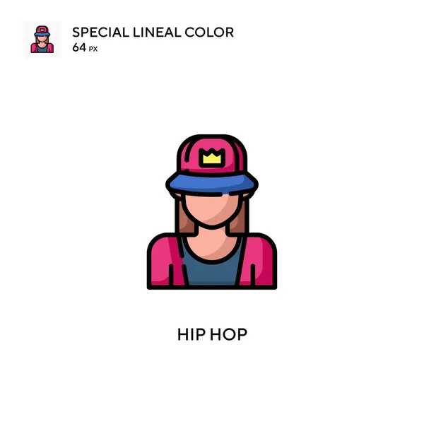 Hip Hop Special Lineal Color Icon Illustration Symbol Design Template — Stock Vector