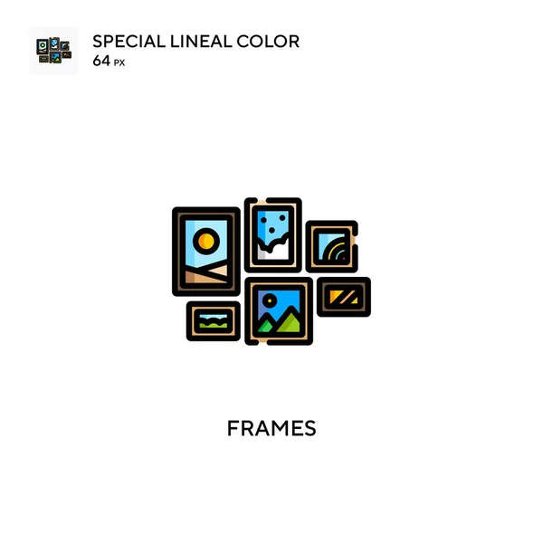 Frames Spezielles Lineares Farbsymbol Illustration Symbol Design Vorlage Für Web — Stockvektor