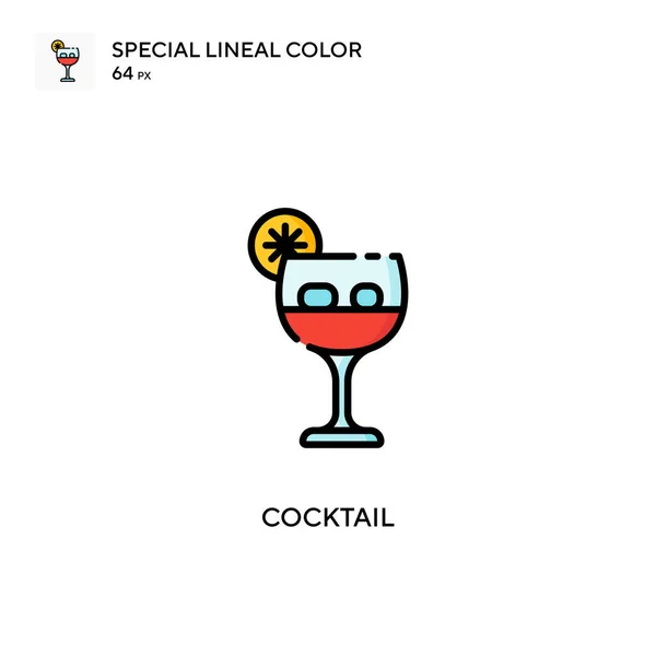 Cocktail Special Lineal Color Icon Illustration Symbol Design Template Web — Stock Vector