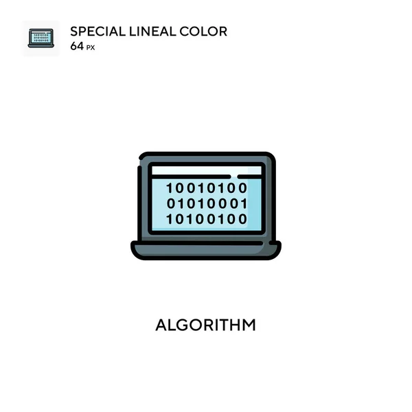 Algorithmus Spezielles Lineares Farbsymbol Illustration Symbol Design Vorlage Für Web — Stockvektor