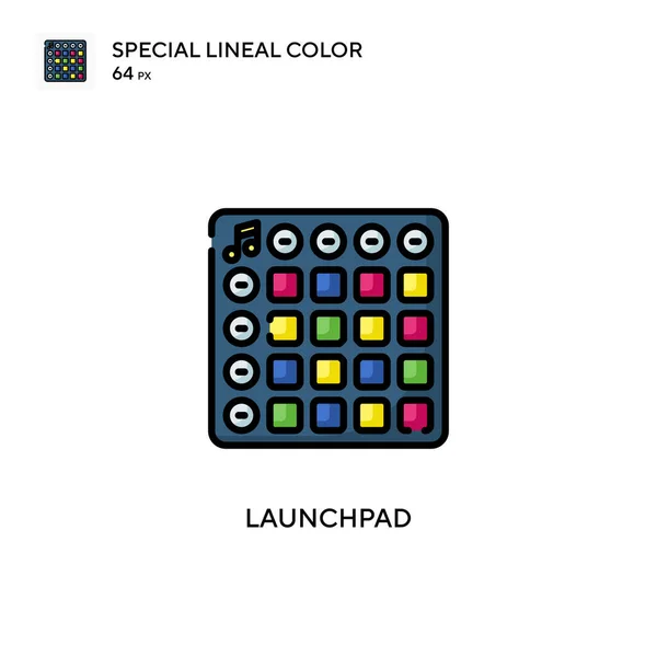 Launchpad Spezielles Lineares Farbsymbol Illustration Symbol Design Vorlage Für Web — Stockvektor