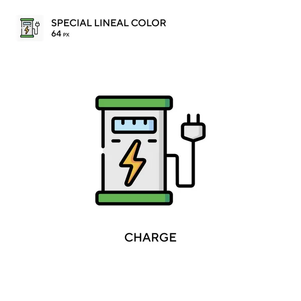 Charge Special Lineal Color Icon Illustration Symbol Design Template Web — Stock Vector