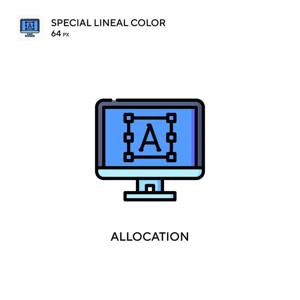 Toewijzing Speciale Lijnkleur Pictogram Illustratie Symbool Ontwerp Sjabloon Voor Web — Stockvector