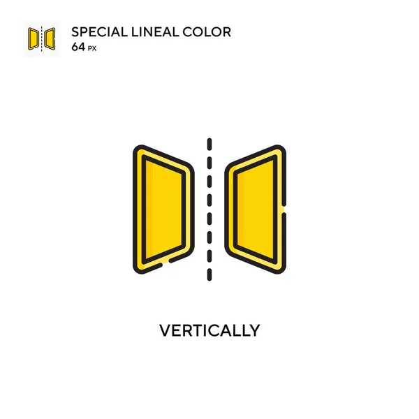 Vertikal Spezielles Lineares Farbsymbol Illustration Symbol Design Vorlage Für Web — Stockvektor