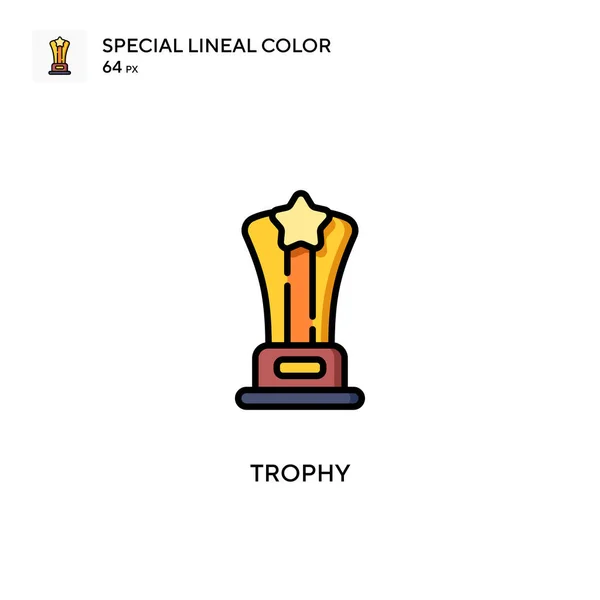 Trophy Speciale Lineal Kleur Pictogram Illustratie Symbool Ontwerp Sjabloon Voor — Stockvector