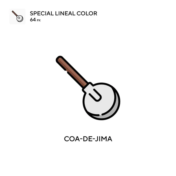 Coa Jima Spezielles Lineares Farbsymbol Illustration Symbol Design Vorlage Für — Stockvektor