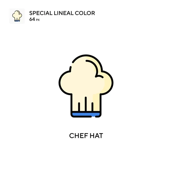 Chef Hat Special Lineal Color Icon Illustration Symbol Design Template — Stock Vector