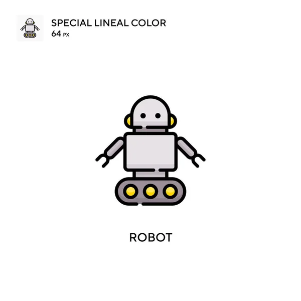 Robot Special Lineal Color Icon Illustration Symbol Design Template Web — Stock Vector