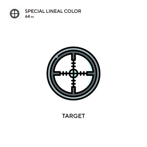 Target Spezielle Lineare Farbsymbole Illustration Symbol Design Vorlage Für Web — Stockvektor