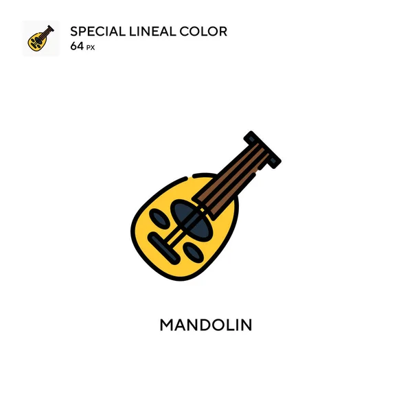 Mandoline Spezielle Lineare Farbsymbole Illustration Symbol Design Vorlage Für Web — Stockvektor