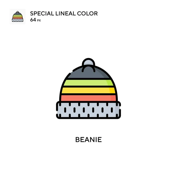 Gorro Icono Especial Color Lineal Plantilla Diseño Símbolo Ilustración Para — Vector de stock