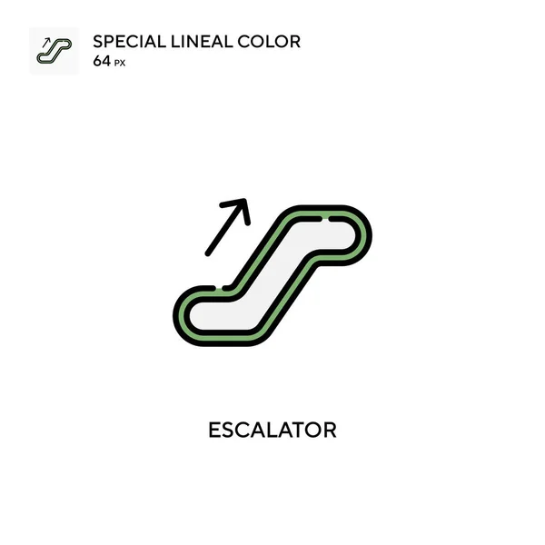 Escalera Icono Especial Color Lineal Plantilla Diseño Símbolo Ilustración Para — Archivo Imágenes Vectoriales