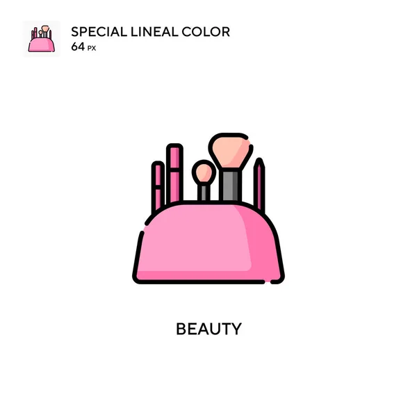 Beauty Speciale Lijnkleur Icoon Illustratie Symbool Ontwerp Sjabloon Voor Web — Stockvector