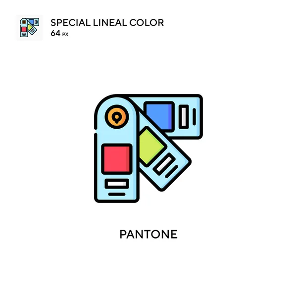 Pantone Icono Especial Color Lineal Plantilla Diseño Símbolo Ilustración Para — Archivo Imágenes Vectoriales