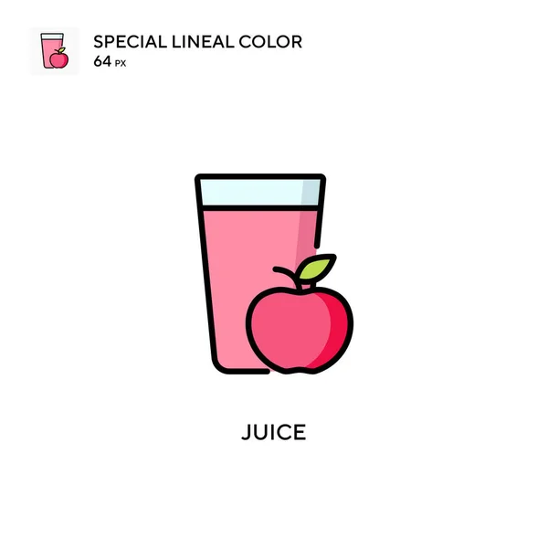 Icono Color Lineal Juice Special Plantilla Diseño Símbolo Ilustración Para — Vector de stock
