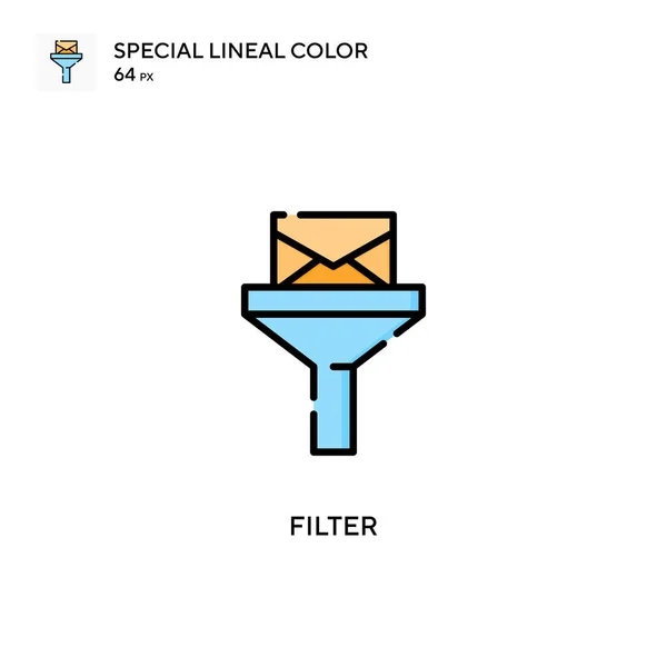 Filter Speciale Lijnkleur Pictogram Illustratie Symbool Ontwerp Sjabloon Voor Web — Stockvector