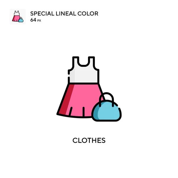Ubrania Specjalna Ikona Koloru Linii Ilustracja Szablonu Projektu Symbolu Dla — Wektor stockowy