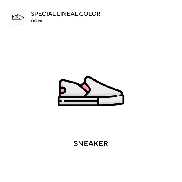 Sneaker Special Lineal Icône Couleur Modèle Conception Symbole Illustration Pour — Image vectorielle