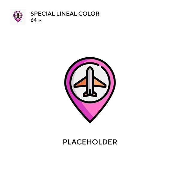 Colocador Icono Color Lineal Especial Plantilla Diseño Símbolo Ilustración Para — Archivo Imágenes Vectoriales