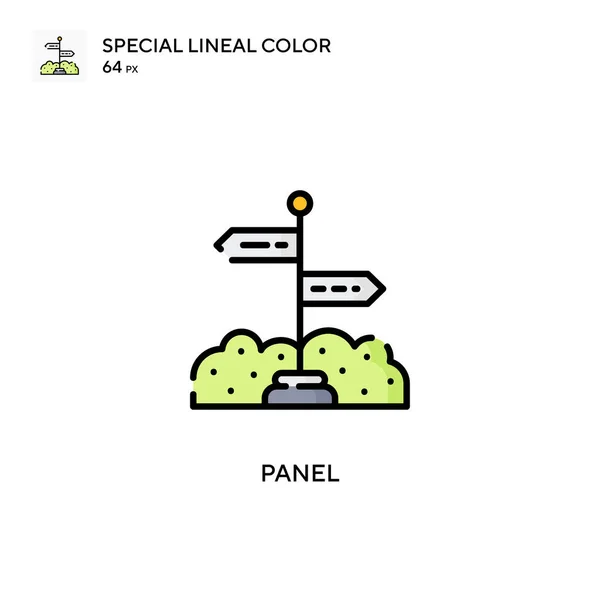 Panel Special Lineal Color Icon Illustration Symbol Design Template Web — Stock Vector