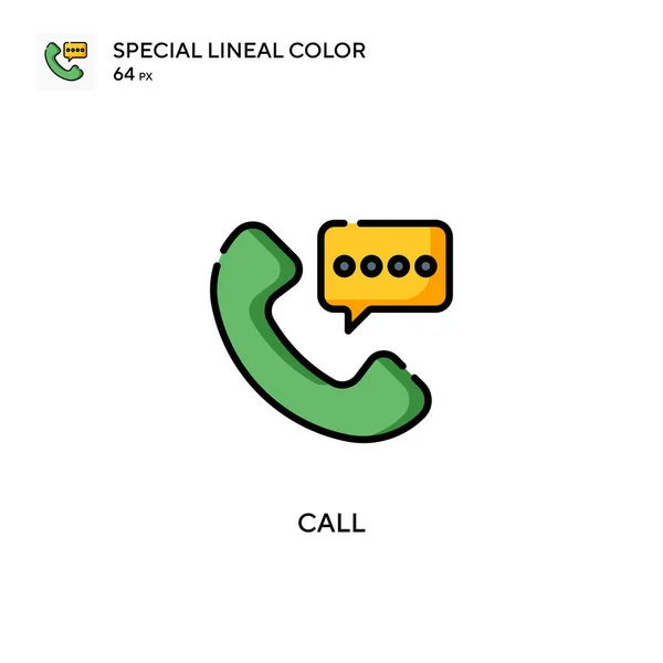 Appelez Special Lineal Color Icon Modèle Conception Symbole Illustration Pour — Image vectorielle