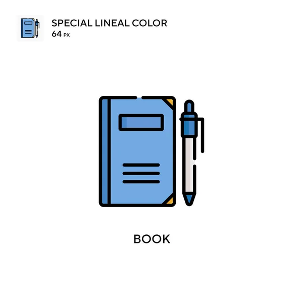 Buch Spezielles Lineares Farbsymbol Illustration Symbol Design Vorlage Für Web — Stockvektor