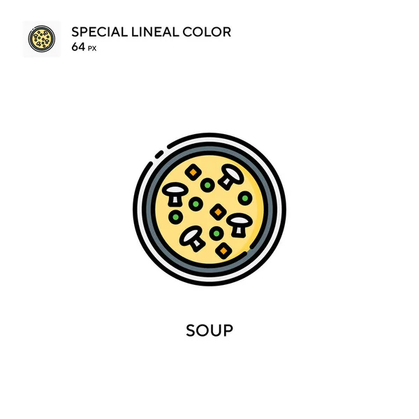 Soup Special lineal color icon. Illustration symbol design template for web mobile UI element. — Stock Illustration Soup Special Lineal Color Icon Illustration Symbol Design Template Web Stock Illustration