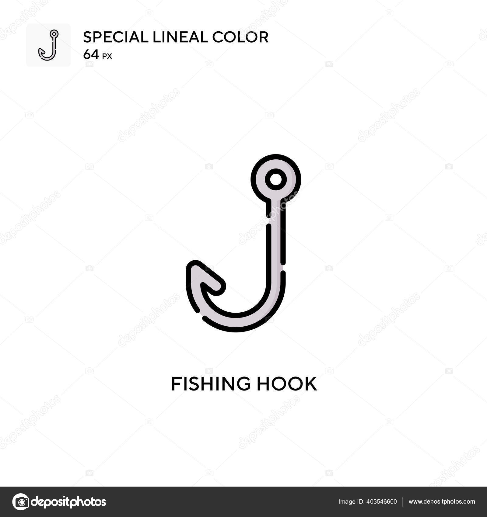 Fishing Hook Special Lineal Color Icon Illustration Symbol Design Template  Stock Vector by ©Goayrchin 403546600