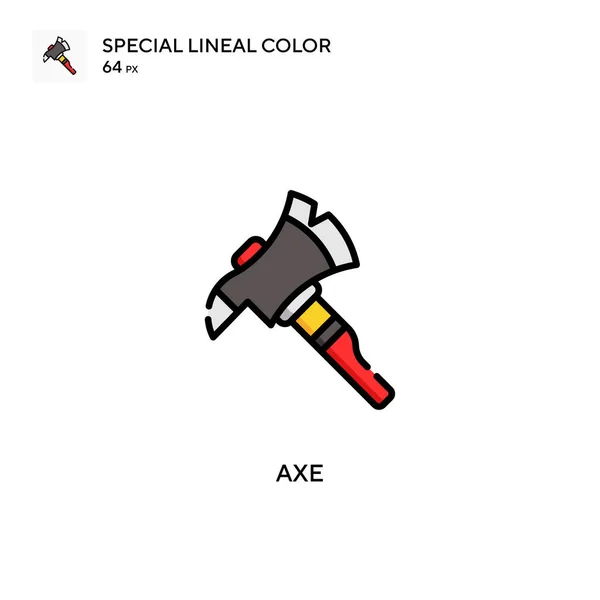 Axe Icône Spéciale Couleur Linéaire Modèle Conception Symbole Illustration Pour — Image vectorielle