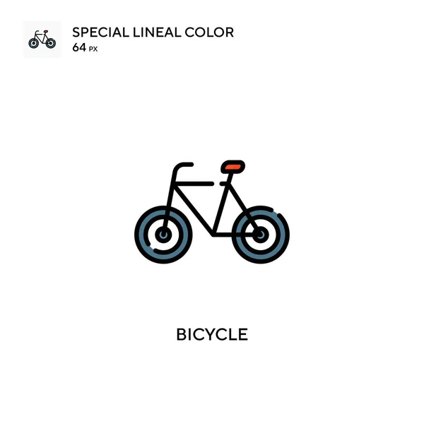 Bisiklet Özel Renk Simgesi Web Mobil Ögesi Için Resimleme Sembolü — Stok Vektör