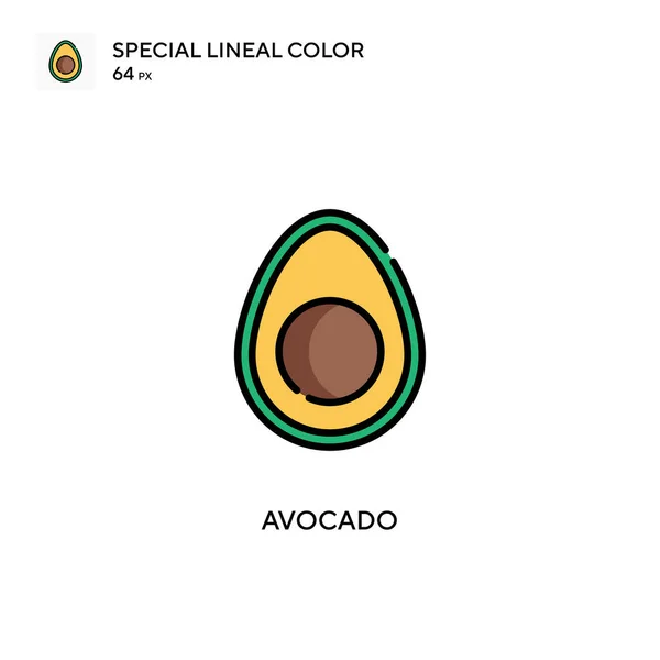 Піктограма Лінійного Кольору Avocado Special Шаблон Дизайну Символів Ілюстрації Елемента — стоковий вектор