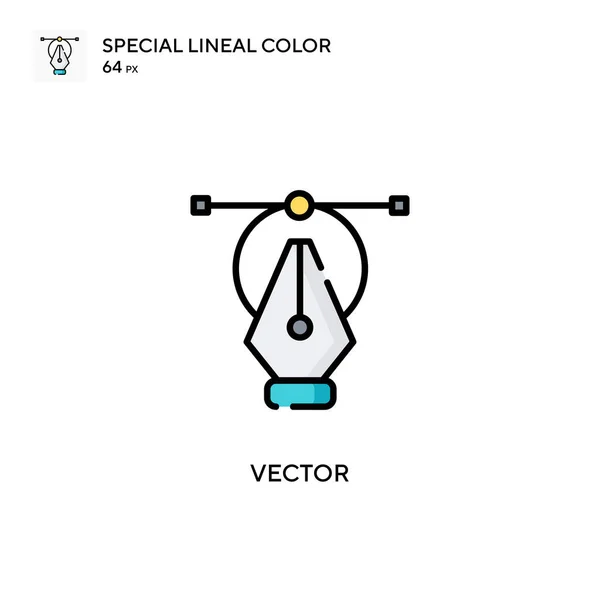 矢量特殊线形彩色图标 Web移动Ui元素的说明性符号设计模板 — 图库矢量图片