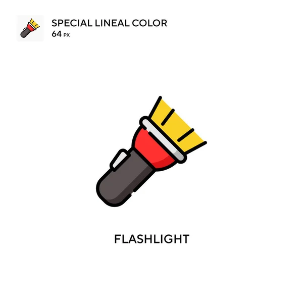 Linterna Icono Especial Color Lineal Plantilla Diseño Símbolo Ilustración Para — Vector de stock