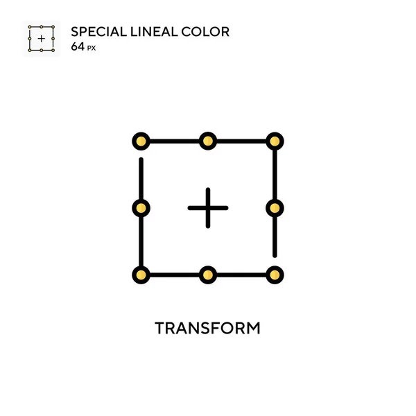 Transform Spezielles Lineares Farbsymbol Illustration Symbol Design Vorlage Für Web — Stockvektor