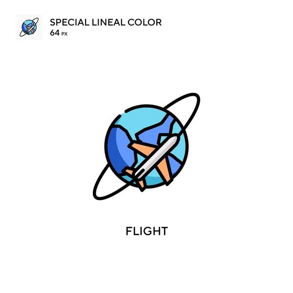 Icono Color Lineal Flight Special Plantilla Diseño Símbolo Ilustración Para — Archivo Imágenes Vectoriales
