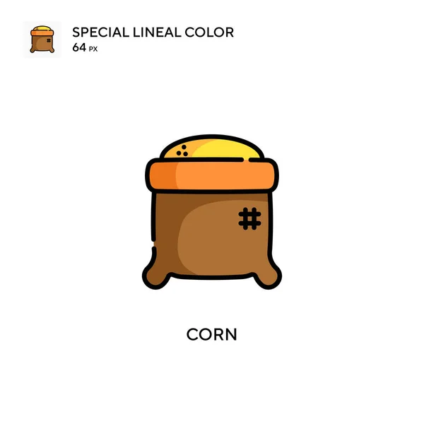 Icono Color Lineal Corn Special Plantilla Diseño Símbolo Ilustración Para — Archivo Imágenes Vectoriales