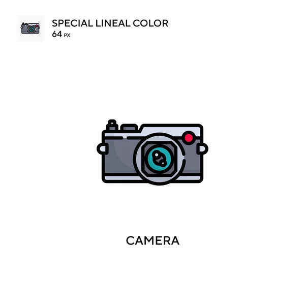 Camera Special Lineal Color Icon Illustration Symbol Design Template Web — Stock Vector