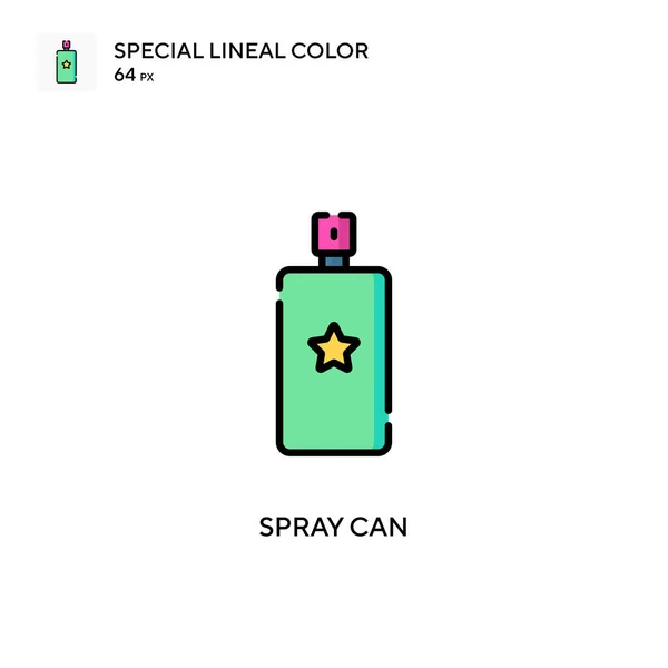 Spray Can Icono Especial Color Lineal Plantilla Diseño Símbolo Ilustración — Archivo Imágenes Vectoriales