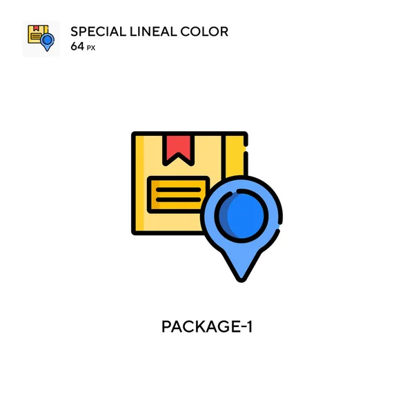 Package Special Lineal Color Icon Illustration Symbol Design Template Web — Stock Vector