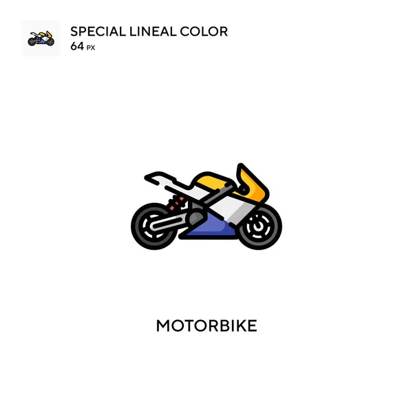Motorbike Special Lineal Color Icon Illustration Symbol Design Template Web — Stock Vector