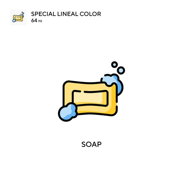 Jabón Icono Especial Color Lineal Plantilla Diseño Símbolo Ilustración Para — Archivo Imágenes Vectoriales